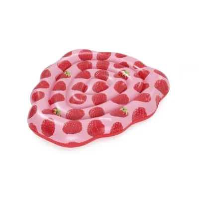 Bestway 1.65m x 1.51m scentsational raspberry pool float (contents:one float, one repair patch)
